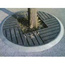 Caillebotis en acier enduit de PVC pour la piscine d&#39;arbre